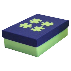 Blue on Green Jigsaw Designer Box 1