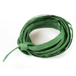 Emerald Paper Raffia Ribbon 1