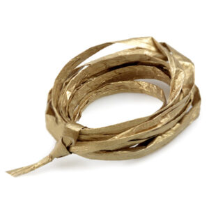 Gold Metallic Paper Raffia Ribbon 1