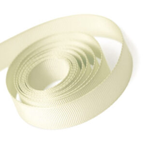 Ivory Grosgrain Ribbon 1