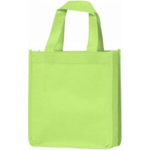 Lime Green Mini PPL Tote Reusable Bag 1