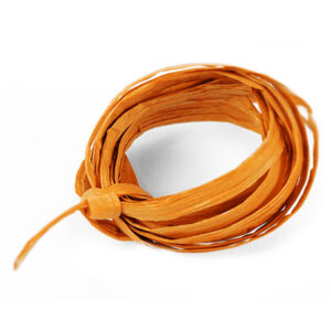 Orange Paper Raffia Ribbon 1