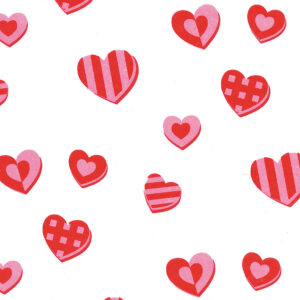 Red & Pink Hearts Wrapture Printed Tissue 1