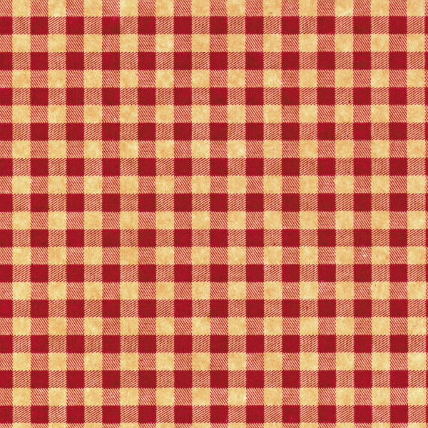 Red & Kraft Gingham Wrapture Printed Tissue 1