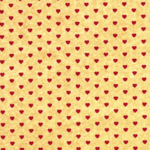 Red & Kraft Mini Hearts Wrapture Printed Tissue 1