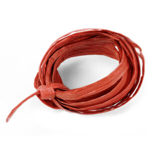 Red Paper Raffia Ribbon 1