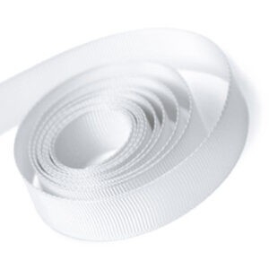 White Grosgrain Ribbon