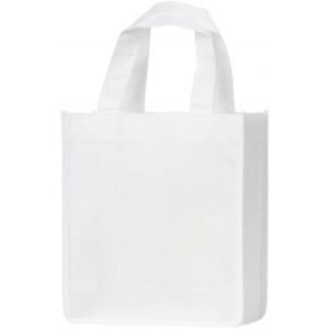 White Mini PPL Tote Reusable Bag