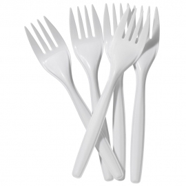 White Plastic Forks Sale 1