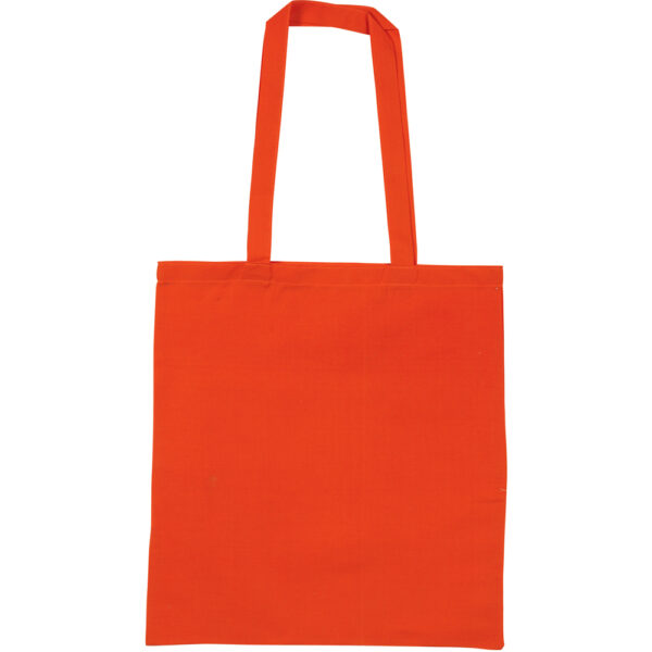 Orange Cotton Tote Reusable Carrier Bag 1