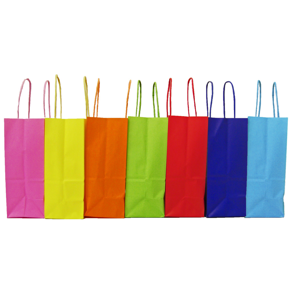 Twisted paper handle carrier bags summer range